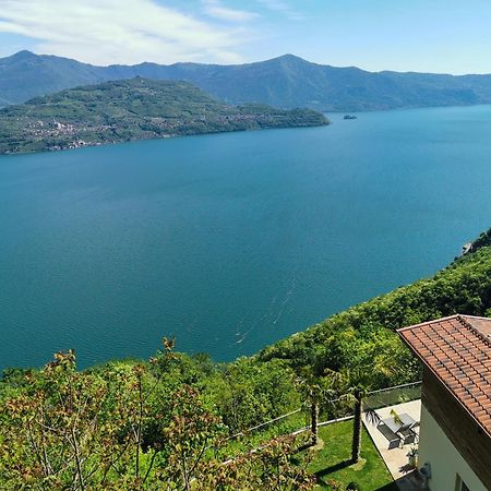 Mia Isola With Lake View, Garden And Swimming Pool Parzanica Экстерьер фото