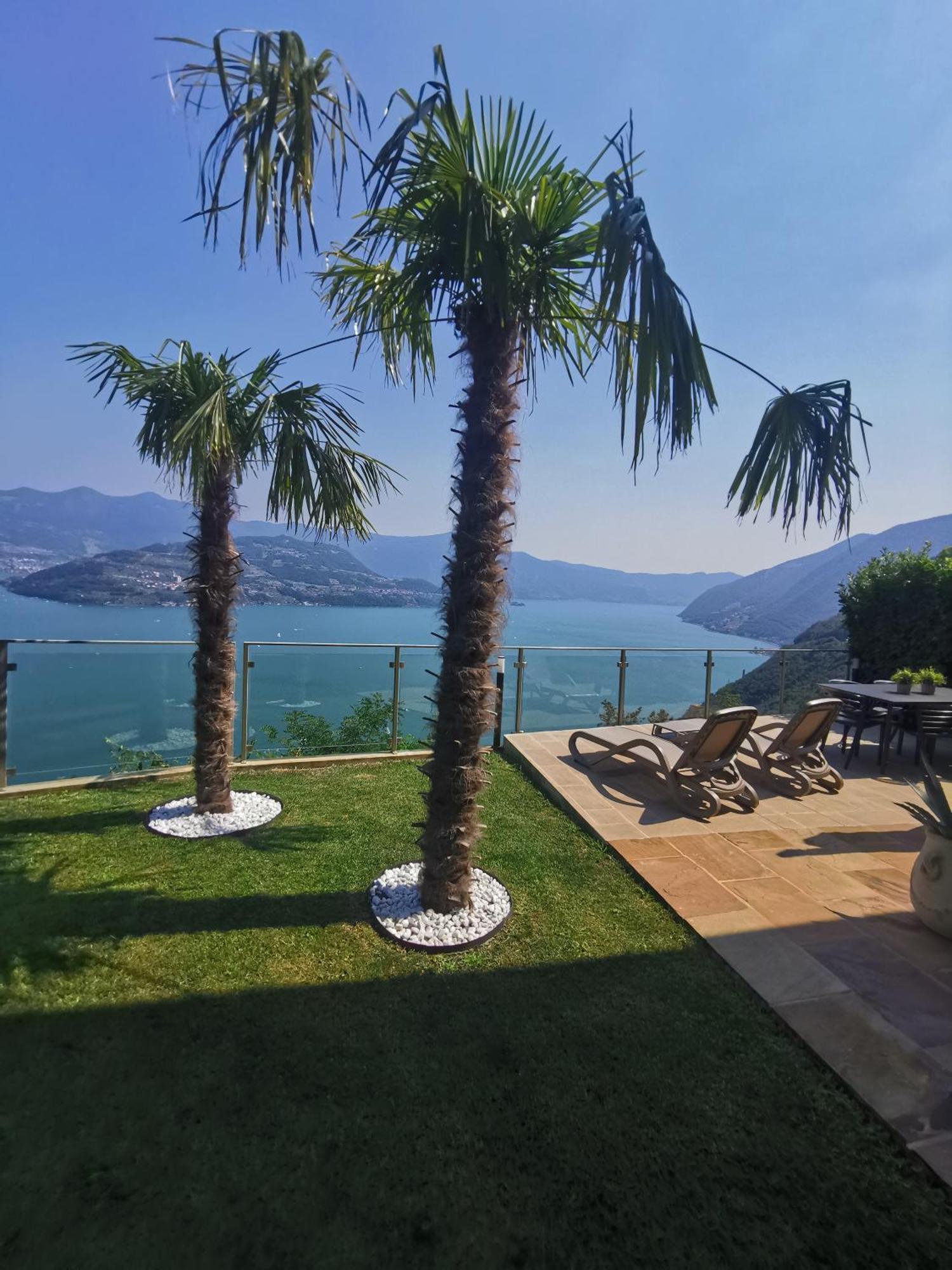 Mia Isola With Lake View, Garden And Swimming Pool Parzanica Экстерьер фото